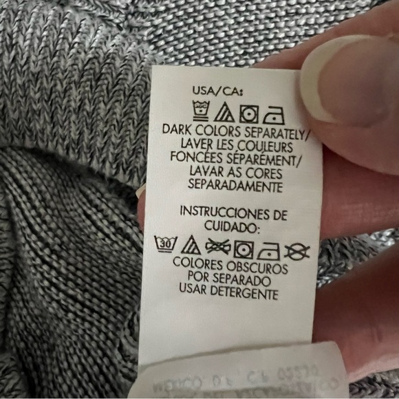 Calvin Klein Sweater Gray Knit Pullover Y2K Retro Cozy Womens Small Winter - Picture 7 of 8